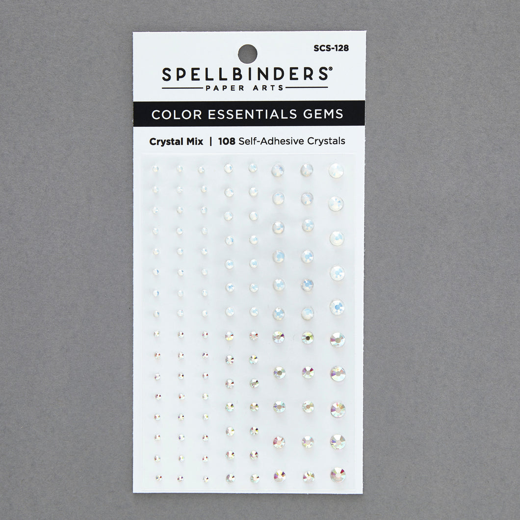 Embellishments: Spellbinders-Crystal Mix Color Essentials Gems