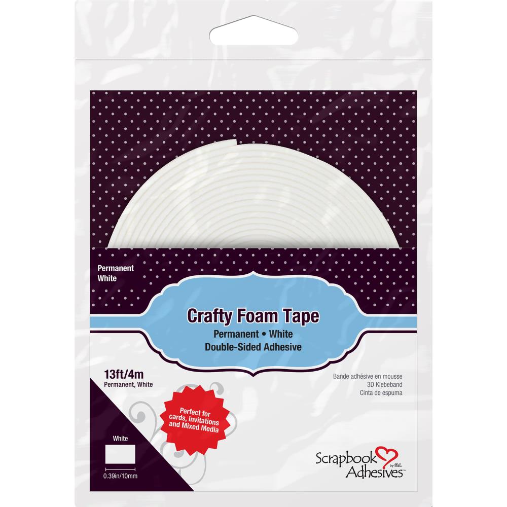 Adhesives: Scrapbook Adhesives-Crafty Foam Tape Roll-13Ft./4m