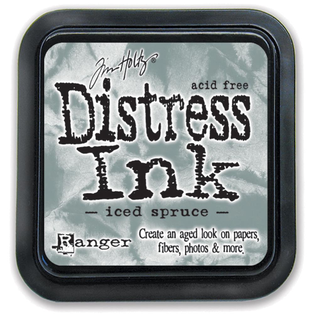 Ink: Tim Holtz Distress Ink Pad-Iced Spruce