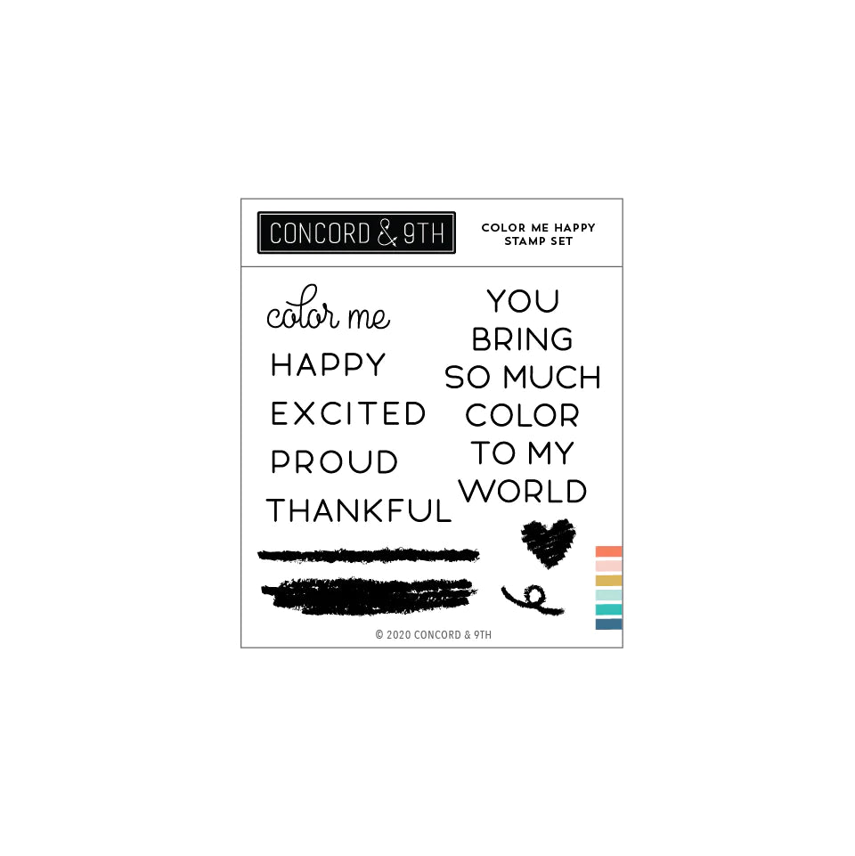 Stamps: Concord & 9th-Color Me Happy