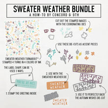 Load image into Gallery viewer, Turnabout™ Products: Concord &amp; 9th-Sweater Weather Turnabout™ Stamp Set
