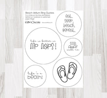 Load image into Gallery viewer, Embellishments: Keller’s Creations-Vellum Ring Quotes
