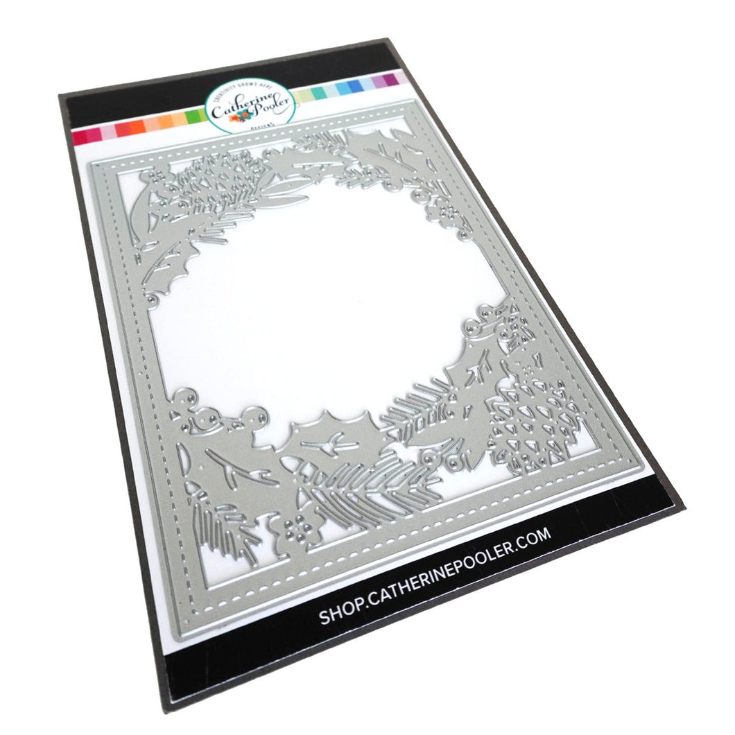 Dies: Catherine Pooler Designs-Holly Framed Cover Plate Die