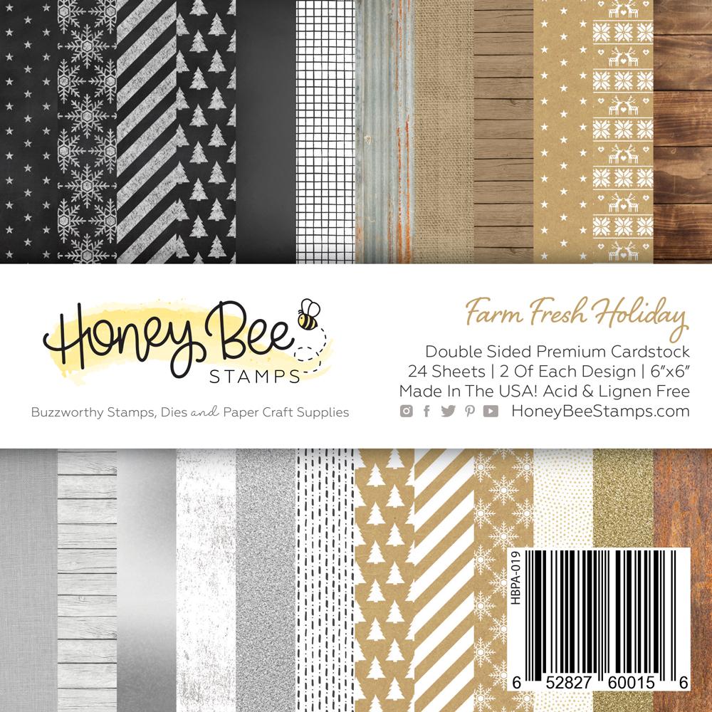 6x6 Paper: HoneyBee Stamps-Farm Fresh Holiday