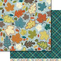 12x12 Paper: Dare 2B Artzy-Autumn Leaves