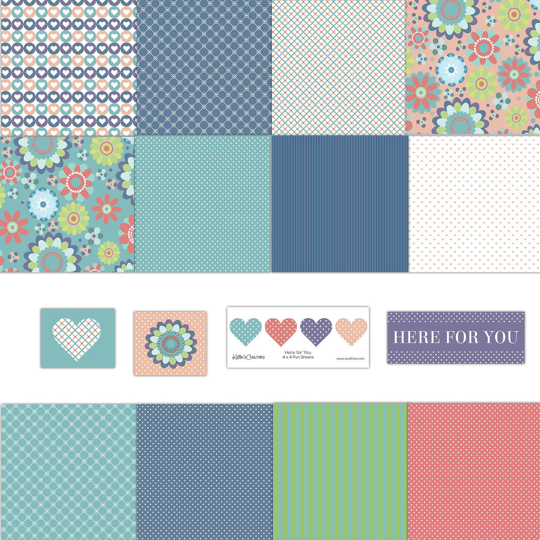 Embellishments: Keller’s Creations-HERE FOR YOU 4x4 Fun Sheets