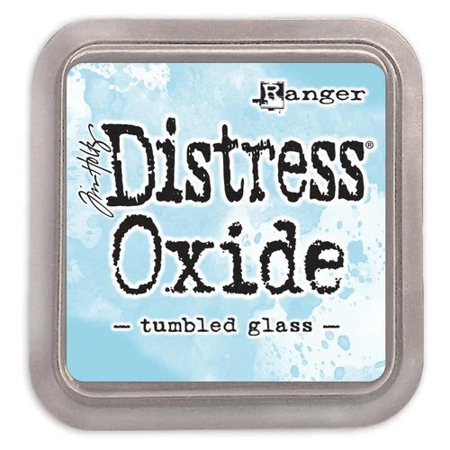 Ink: Tim Holtz Distress Oxides Ink Pad-Tumbled Glass