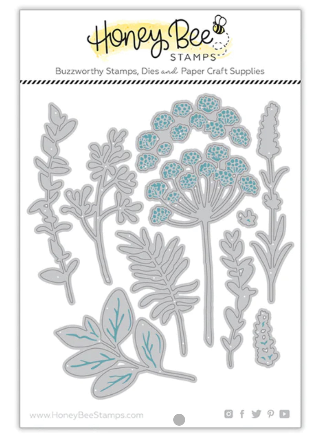 Dies: Honey Bee Stamps-Lovely Layers: Spring Greenery