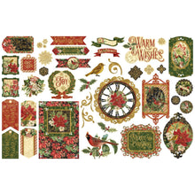 Load image into Gallery viewer, Embellishments: Graphic 45-Warm Wishes Cardstock Die-Cut Assortment
