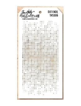 Stencils: Tim Holtz® Stampers Anonymous - Layering Stencils - Dot Fade