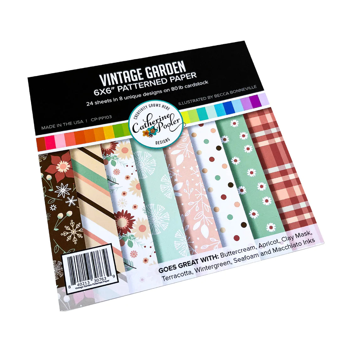 6x6 Paper: Catherine Pooler Designs-Vintage Garden Patterned Paper ...