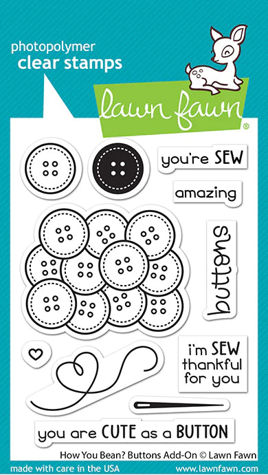 Stamps: Lawn Fawn-How You Bean? Buttons Add-On