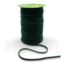 Load image into Gallery viewer, Ribbon: Purple Pinky Promises-1/8 inch Velvet String Cord Ribbon with Woven Edge-Green
