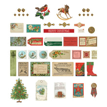 Load image into Gallery viewer, Embellishments: Spellbinders-JINGLE BELLS MISCELLANY PRINTED DIE CUTS FROM THE CHRISTMAS FLEA MARKET FINDS COLLECTION BY CATHE HOLDEN
