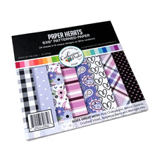 Load image into Gallery viewer, 6x6 Paper: Catherine Pooler Designs-Paper Hearts Patterned Paper
