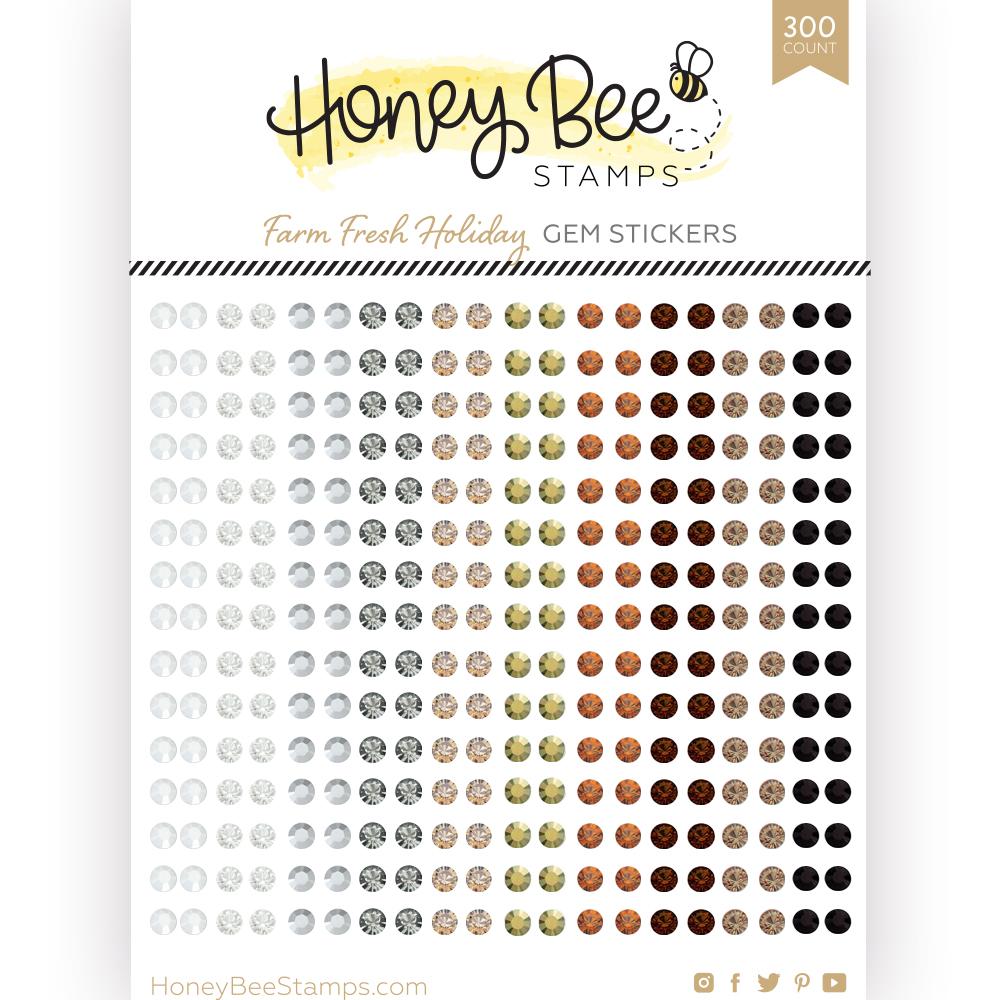 Embellishments: HoneyBee Stamps-Farm Fresh Holiday Gem Stickers