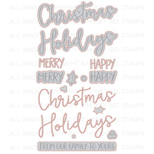 Load image into Gallery viewer, Merry Christmas stamp set
