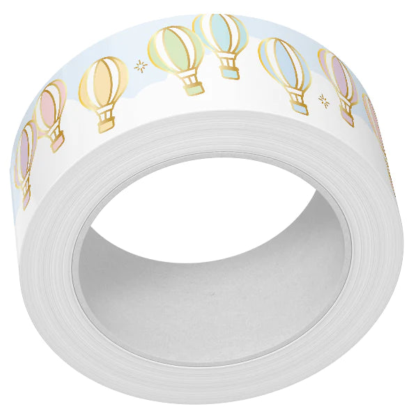 Embellishments: Lawn Fawn-Up and Away Foiled Washi Tape