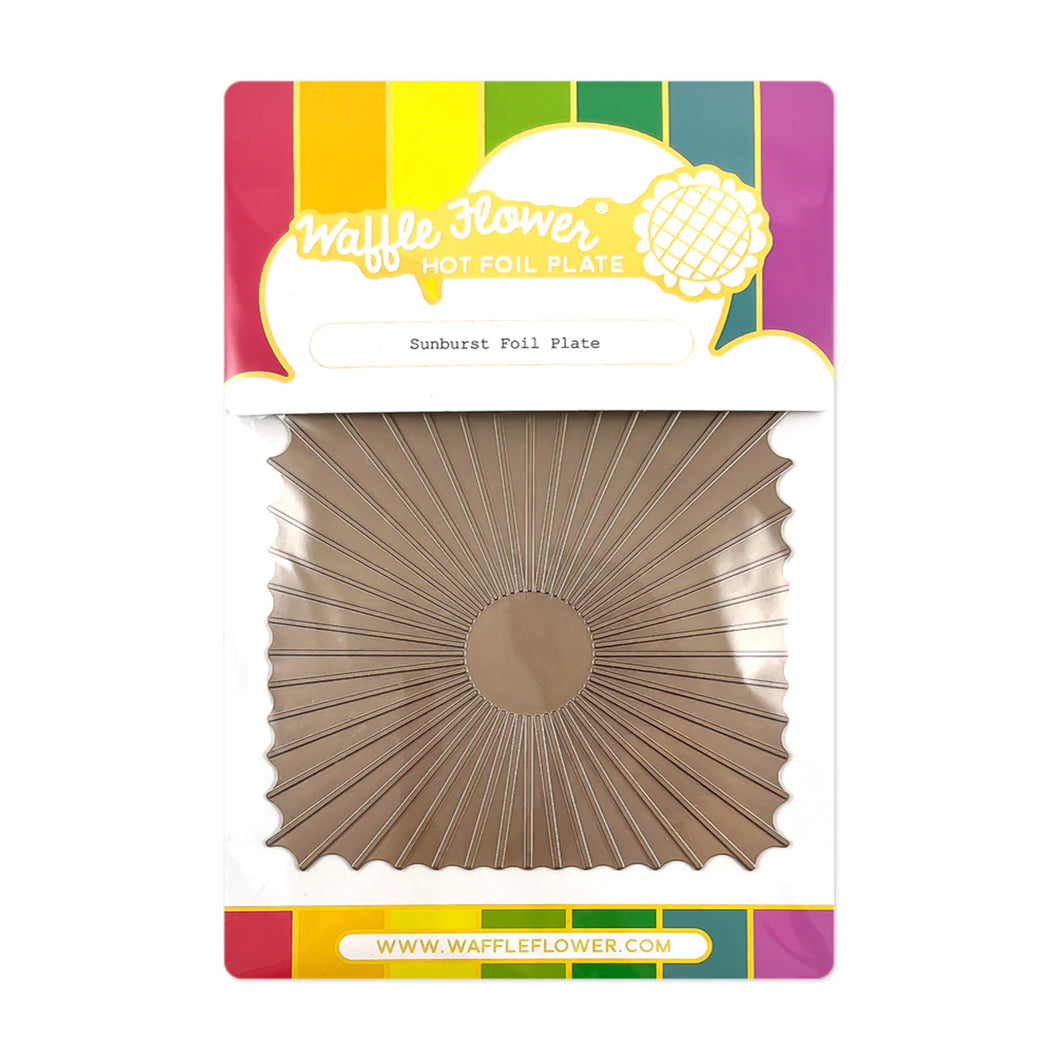 Hot Foil: Waffle Flower Crafts-Sunburst Foil Plate
