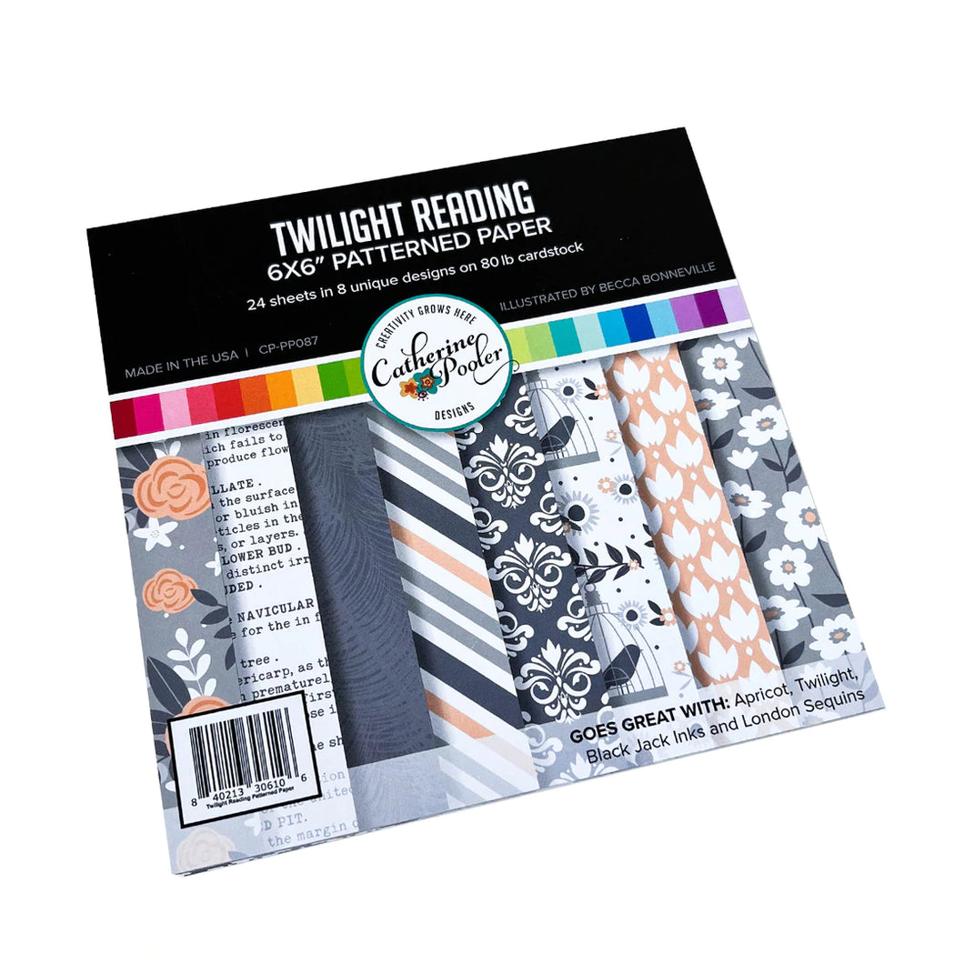 6x6 Paper: Catherine Pooler Designs-Twilight Reading 6x6” Patterned Paper