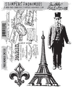 Stamps: Tim Holtz® Stampers Anonymous - Cling Mount Stamps - Paris Memoir