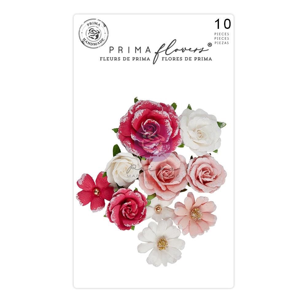 Embellishments: Prima Marketing Mulberry Paper Flowers by Frank Garcia-Sweet Melody/Love Notes
