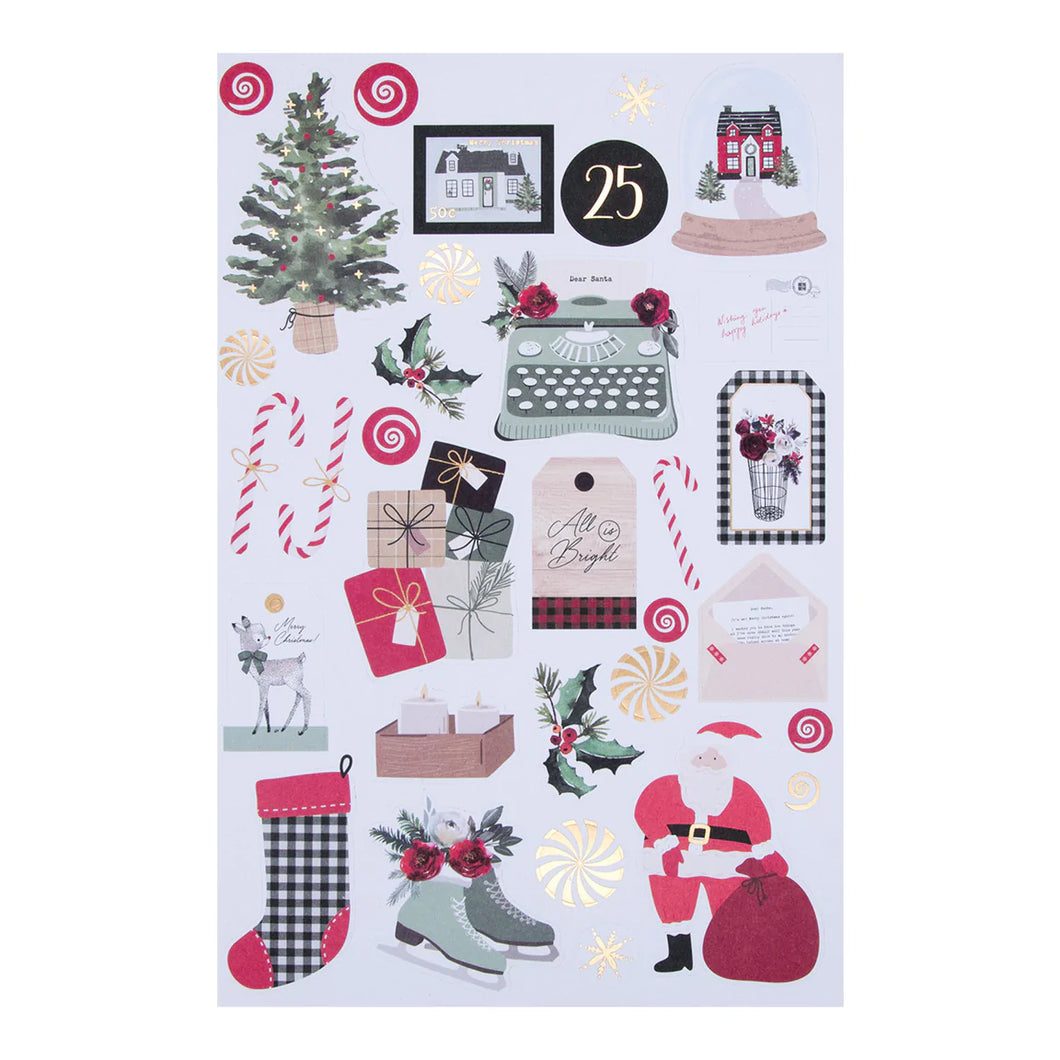 Embellishments: Spellbinders-Santa Lane Sticker Pack