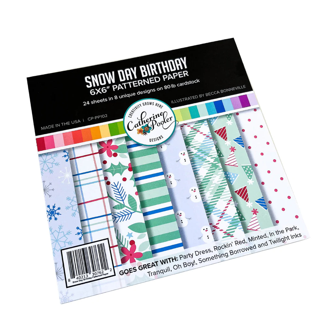 6x6 Paper: Catherine Pooler Designs-Snow Day Birthday