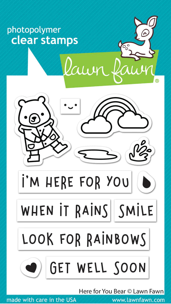 Stamps: Lawn Fawn-Here For You Bear
