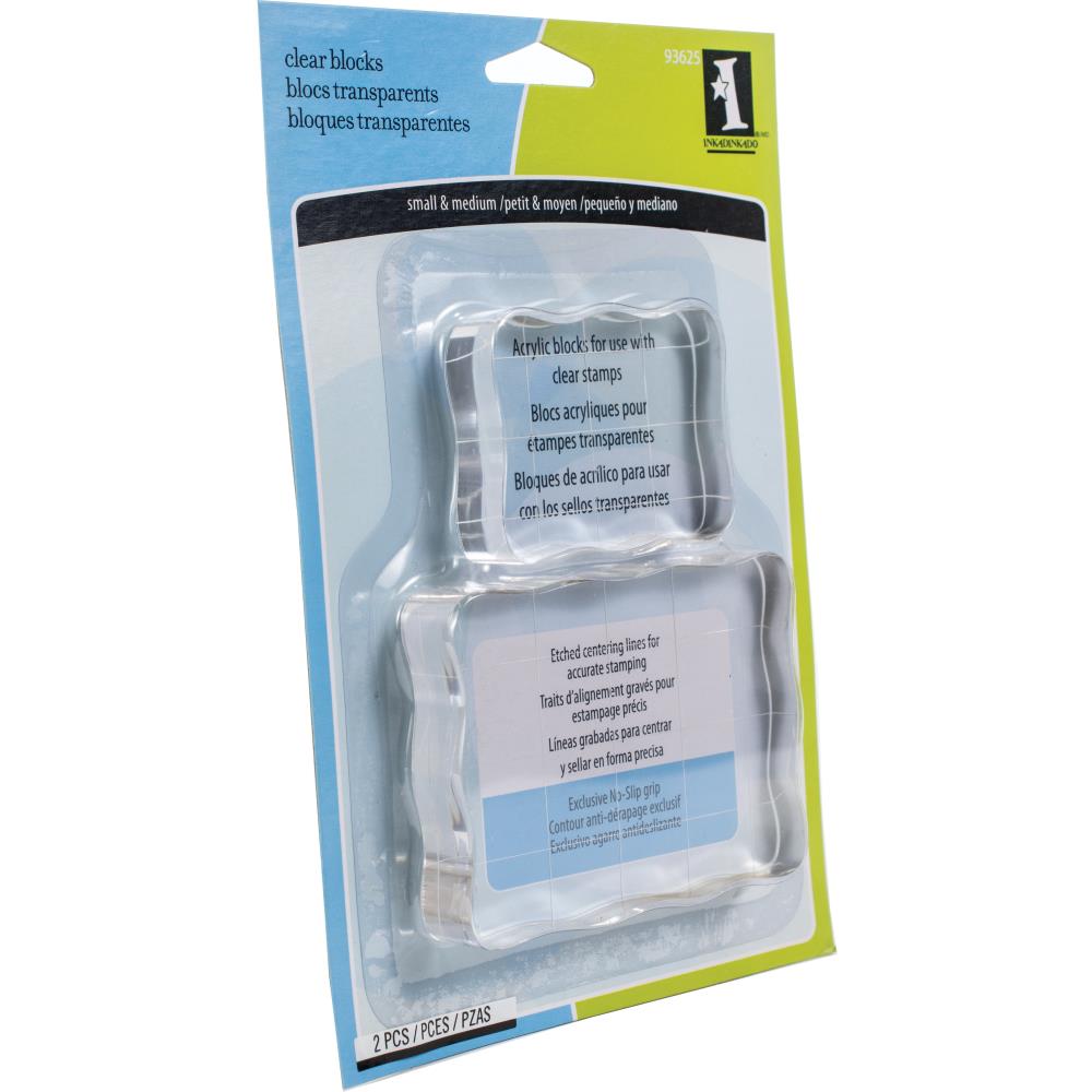 Acrylic blocks: Inkadinkado Clear On Clear Acrylic Blocks 2/Pkg