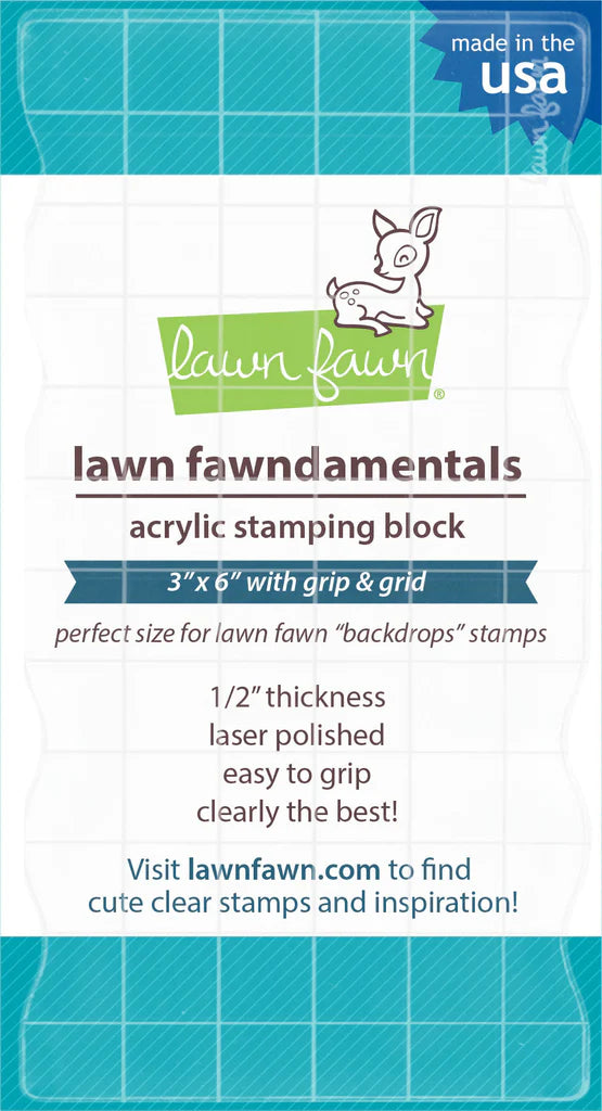 Crafting Tools: Lawn Fawn 3x6 Acrylic Stamping Block