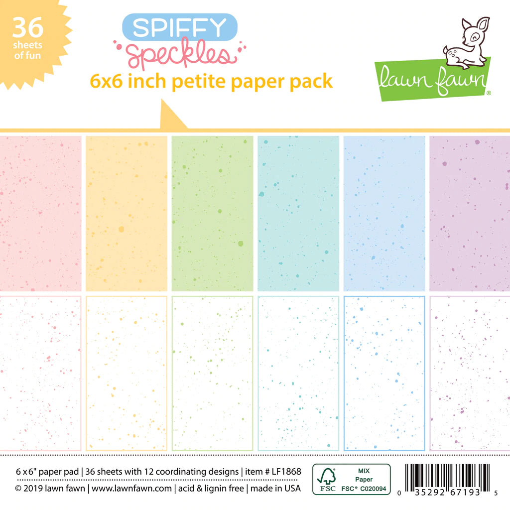 6x6 Paper-Lawn Fawn-Spiffy Speckles