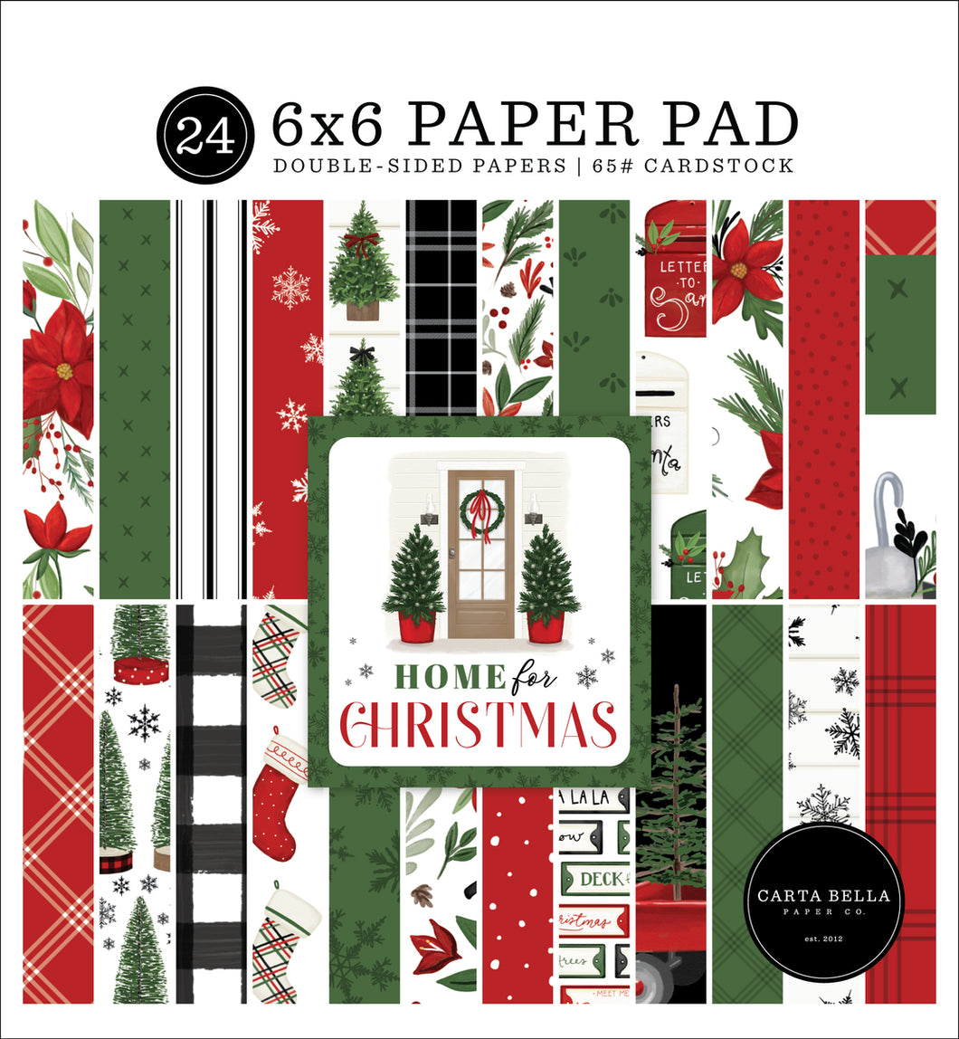 6x6 Paper: Carta Bella-Home For Christmas