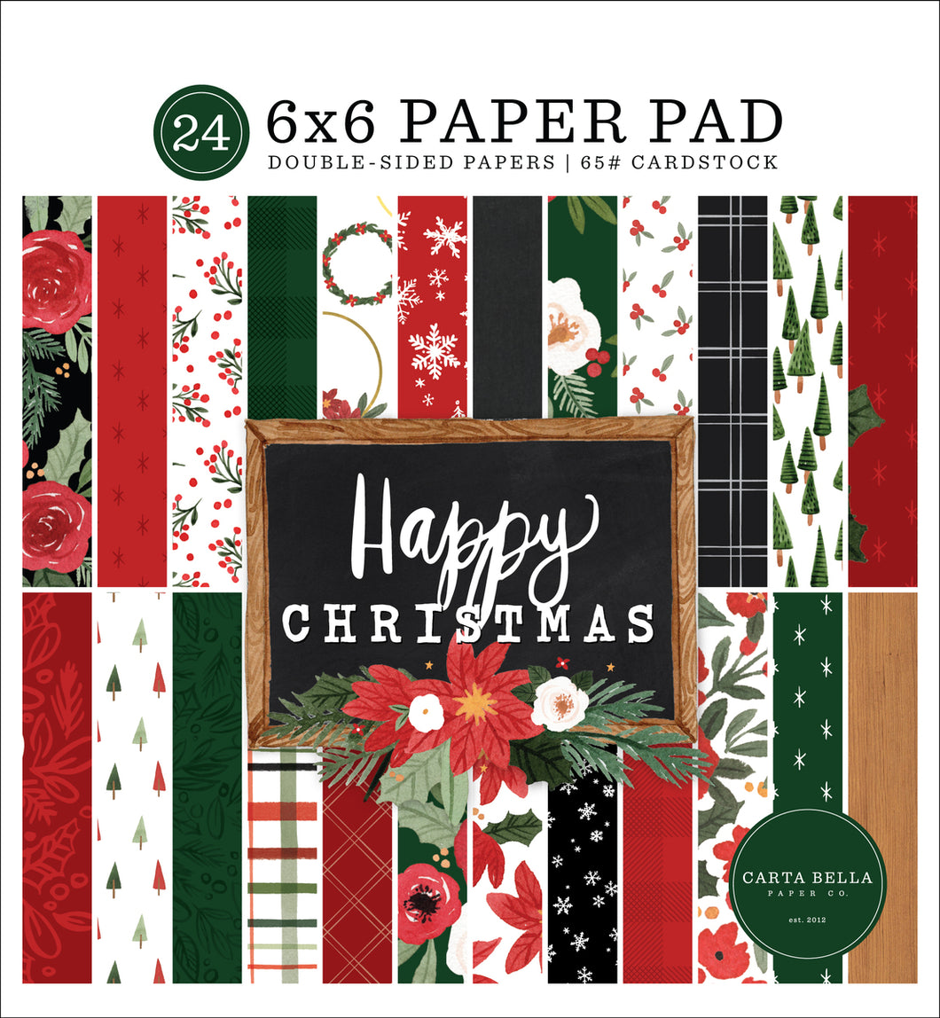 6x6 Paper-Carta Bella Happy Christmas