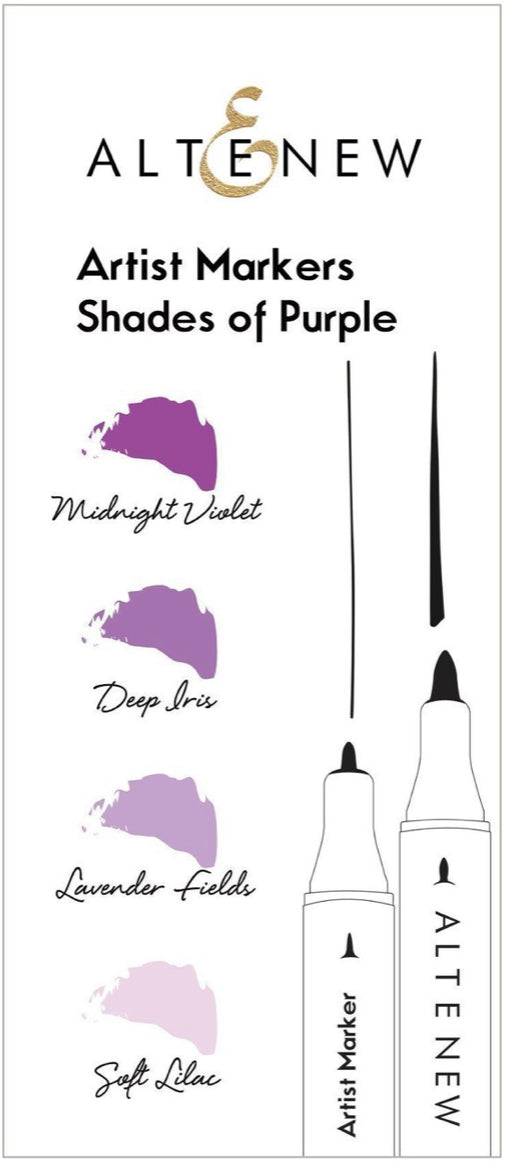 Coloring Tools: Artist Markers Shades of Purple