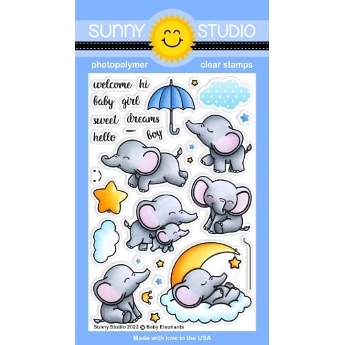 Stamps: Sunny Studio Stamps-Baby Elephants