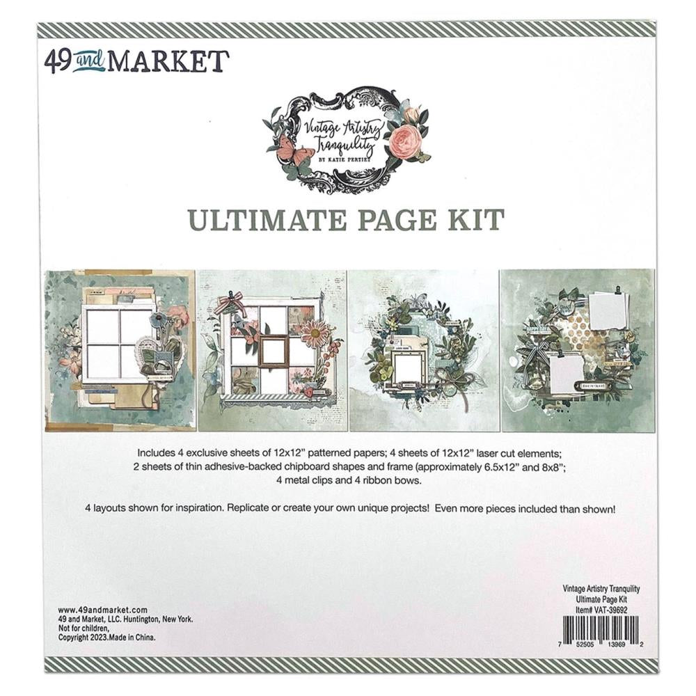 Scrapbooking: 49 & Market-49 And Market Ultimate Page Kit-Tranquility