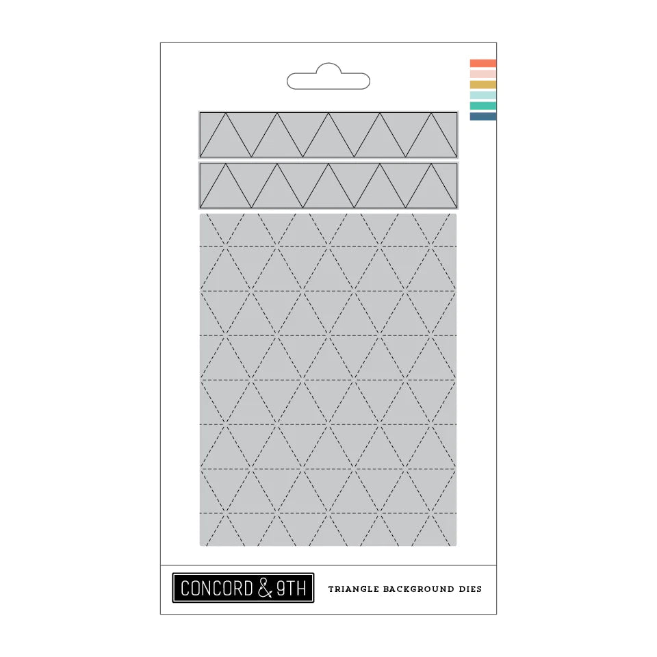 Dies: Concord & 9th-Triangle Background Dies – Purple Pinky Promises