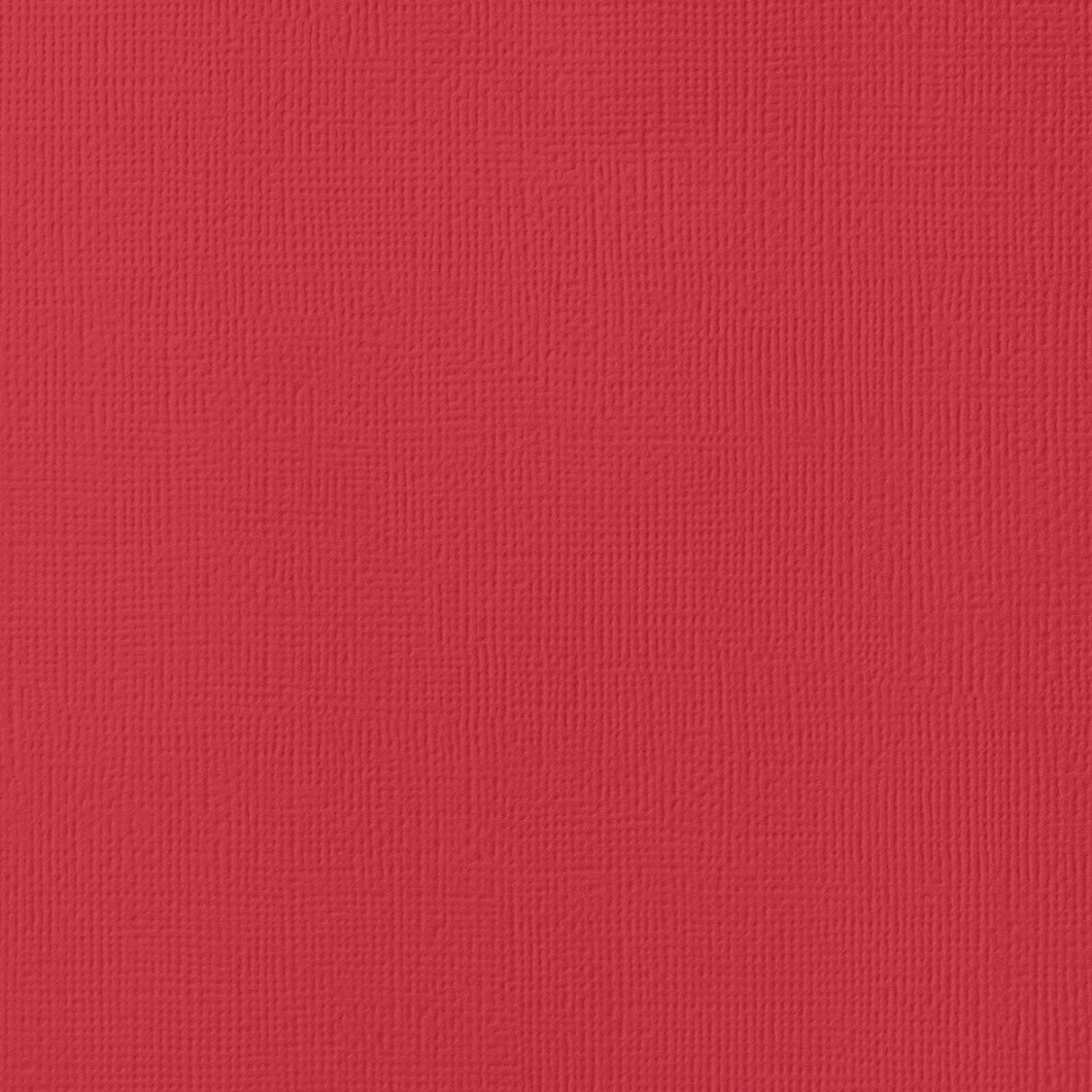 12 x12 paper: American Crafts Textured Cardstock-Crimson