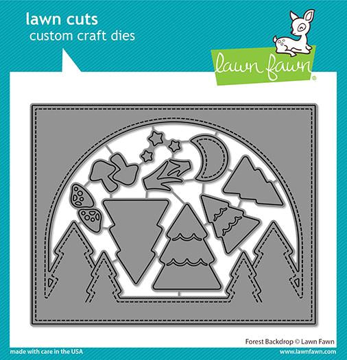 Dies: Lawn Fawn-Forest Backdrop Lawn Cuts
