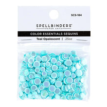 Load image into Gallery viewer, Embellishments: Spellbinders-Color Essentials Sequins-Teal Opalescent
