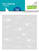 Load image into Gallery viewer, Stencils: Lawn Fawn-Cloud background-Lawn Clippings
