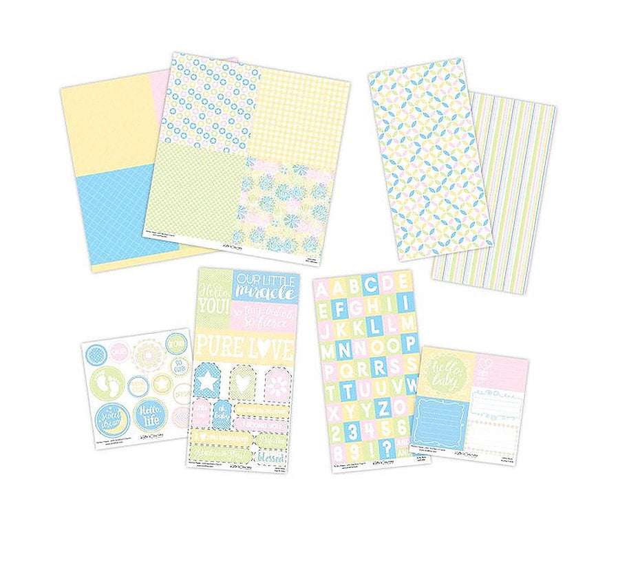 Scrapbooking and Page Layout Kits: Keller’s Creations-Hello, Baby Assortment Pack