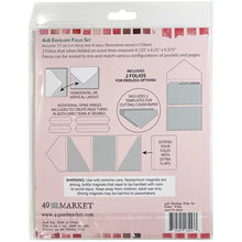 Load image into Gallery viewer, Scrapbooking: 49 And Market Foundations 4&quot;X6&quot; Envelope Folio Set-White

