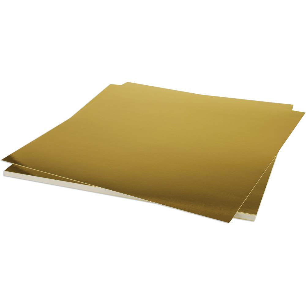 12x12 Paper: Bazzill Foil Cardstock-Gold