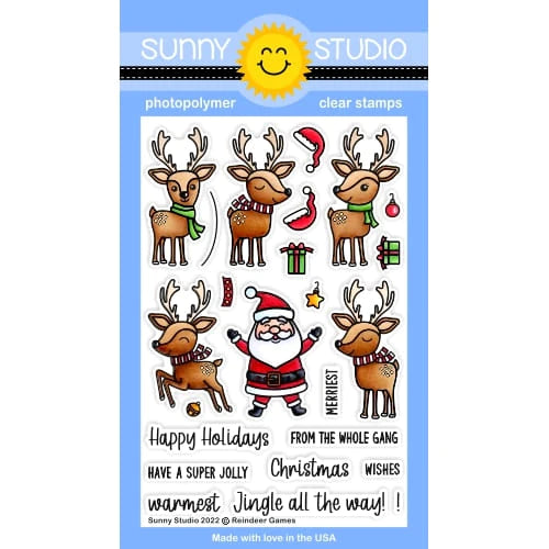 Stamps: Sunny Studio-Reindeer Games