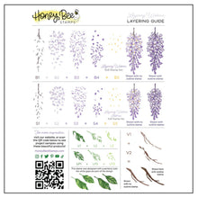 Load image into Gallery viewer, Stamps: Honey Bee Stamps-Layering Wisteria 6x8 Stamp Set
