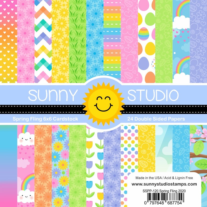 6x6 paper: Sunny Studios-SPRING FLING