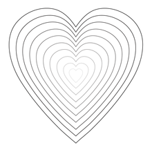 Load image into Gallery viewer, Dies: Honey Bee Stamps-Stacking Hearts | Honey Cuts
