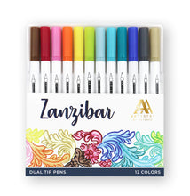 Load image into Gallery viewer, Coloring Tools: Altenew-Zanzibar Dual Tip Pens (Water-based)

